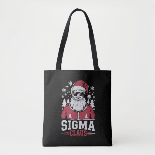 Sigma Claus Cool Santa Christmas Rizzler Meme Tasche (Vorderseite)