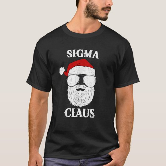 Sigma Claus Cool Santa Funny Christmas Rizz T-Shirt (Vorderseite)