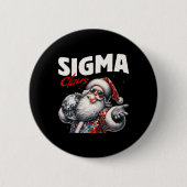 Sigma Claus Cool Santa Funny Weihnachten Weihnacht Button (Vorderseite)