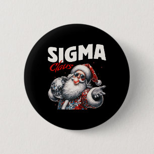 Sigma Claus Cool Santa Funny Weihnachten Weihnacht Button