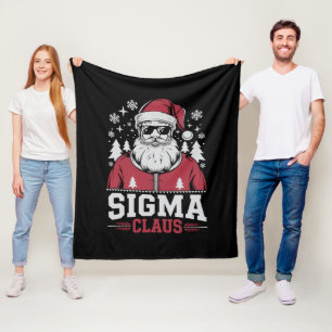 Sigma Claus cooler Santa Weihnachten Rizz Rizzler  Fleecedecke