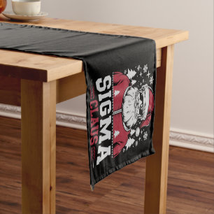 Sigma Claus Cooler Santa Weihnachten Rizz Rizzler Kurzer Tischläufer