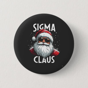 Sigma Claus Funny Gen Alpha Middle School Christma Button