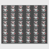Sigma Claus Funny Gen Alpha Middle School Christma Geschenkpapier (Flach)