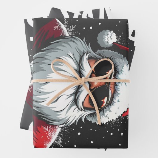 Sigma Claus Funny Gen Alpha Middle School Christma Geschenkpapier Set (Beispiel)