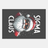 Sigma Claus Funny Gen Alpha Middle School Christma Geschenkpapier Set (Vorderseite)