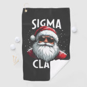 Sigma Claus Funny Gen Alpha Middle School Christma Golfhandtuch (Insitu)