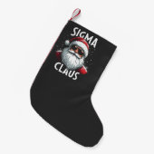 Sigma Claus Funny Gen Alpha Middle School Christma Kleiner Weihnachtsstrumpf (Vorderansicht (hängend))
