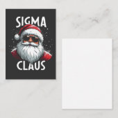 Sigma Claus Funny Gen Alpha Middle School Christma Mitteilungskarte (Vorne/Hinten)