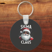 Sigma Claus Funny Gen Alpha Middle School Christma Schlüsselanhänger (Vorderseite)