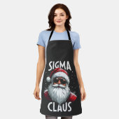 Sigma Claus Funny Gen Alpha Middle School Christma Schürze (Getragen)