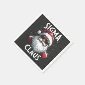 Sigma Claus Funny Gen Alpha Middle School Christma Serviette (Ecke)