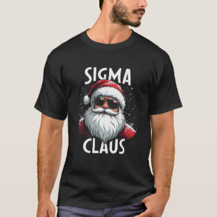 Sigma Claus Funny Gen Alpha Middle School Christma T-Shirt