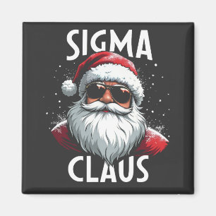 Sigma Claus Lustiger Gen Alpha Mittelschule Weihna Magnet