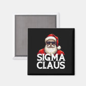 Sigma Claus Santa Funny Christmas Rizz Magnet (Vorderseite/Rückseite)