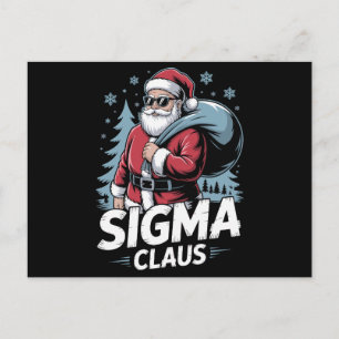 Sigma Claus Weihnachtsmann Sonnenbrille Weihnachte Feiertagspostkarte