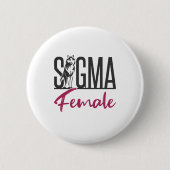 Sigma Female Lone Wolf Button (Vorderseite)