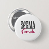 Sigma Female Lone Wolf Button (Vorne & Hinten)