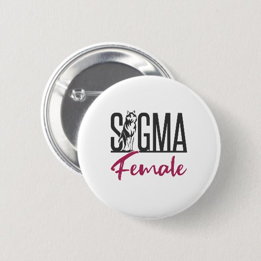 Sigma Female Lone Wolf Button (Vorne & Hinten)