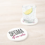 Sigma Female Lone Wolf Getränkeuntersetzer (Seite)