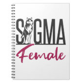 Sigma Female Lone Wolf Notizblock (Vorderseite)