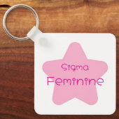 Sigma Feminine Acrylic Keychain Schlüsselanhänger (Vorderseite)