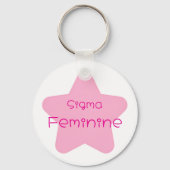 Sigma Feminine Acrylic Keychain Schlüsselanhänger (Vorderseite)