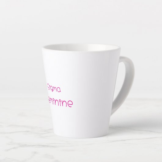 Sigma Feminine Latte Mug Milchtasse (Rechte Ecke)