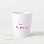 Sigma Feminine Latte Tasse (Vorderseite)