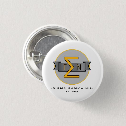 Sigma-Gamma NU knöpfen Button (Vorne & Hinten)