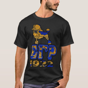 Sigma Gamma Rho African Print mit Poodle und 1922 T-Shirt