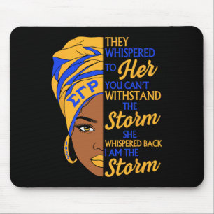 Sigma Gamma Rho Studentinnenverbindung Schwarze Ge Mousepad