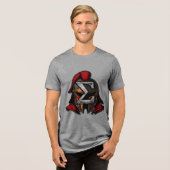 SIGMA Helmet 4 Herren Basic T-Shirt Tri-Blend Shirt (Vorderseite voll)