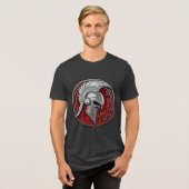 SIGMA Helmet Shield B Herren Basic T-Shirt Tri-Blend Shirt (Vorderseite voll)