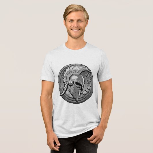 SIGMA Helmet Shield Men's Basic T-Shirt Tri-Blend Shirt (Vorderseite voll)