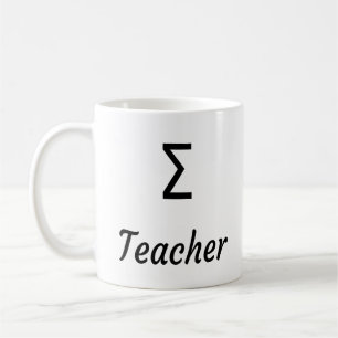 Sigma (in Anschrift) Lehrerin - Griechischer Lehre Kaffeetasse