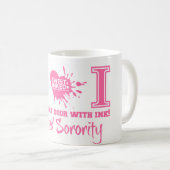 Sigma-Iota-Kaffee-Tasse Kaffeetasse (VorderseiteRechts)