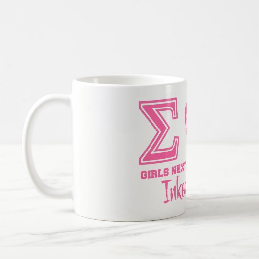 Sigma-Iota-Kaffee-Tasse Kaffeetasse (Links)