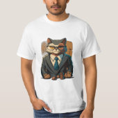 Sigma Lawyer Cat White T - Shirt (Vorderseite)