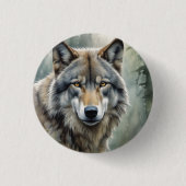 Sigma Male Lone Wolf Button (Vorderseite)
