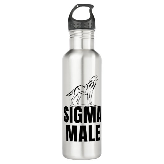 Sigma Male Lone Wolf Edelstahlflasche (Vorderseite)