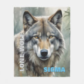 Sigma Male Lone Wolf Fleecedecke (Vorderseite)