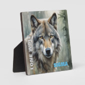 Sigma Male Lone Wolf Fotoplatte (Vorderseite)