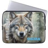 Sigma Male Lone Wolf Laptopschutzhülle (Vorderseite)
