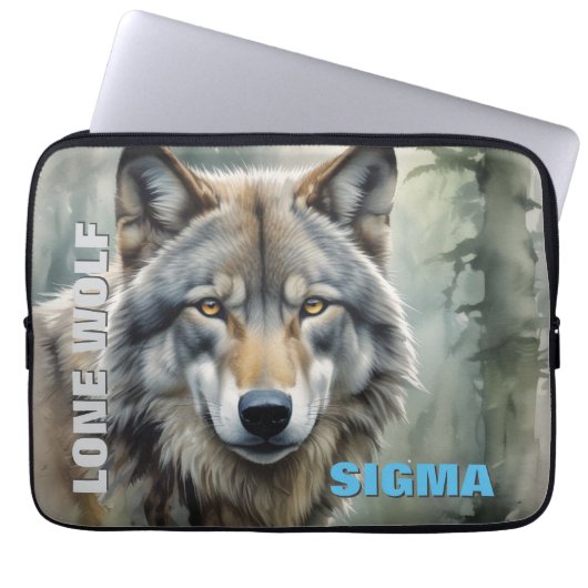 Sigma Male Lone Wolf Laptopschutzhülle (Vorderseite)