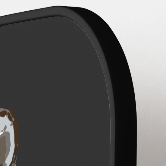 Sigma Male Lone Wolf Loner Meme Pickleball Schläger (Linke Seite)