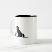 Sigma Male Lone Wolf Loner Meme Zweifarbige Tasse (Vorderseite Links)
