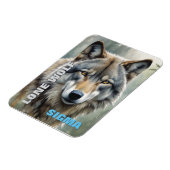 Sigma Male Lone Wolf Magnet (Linke Seite)