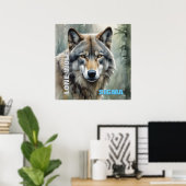 Sigma Male Lone Wolf Poster (Heimbüro)