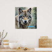 Sigma Male Lone Wolf Poster (Küche)